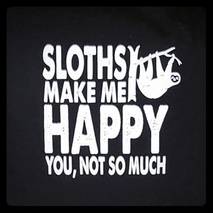 Sloth tee NWOT
